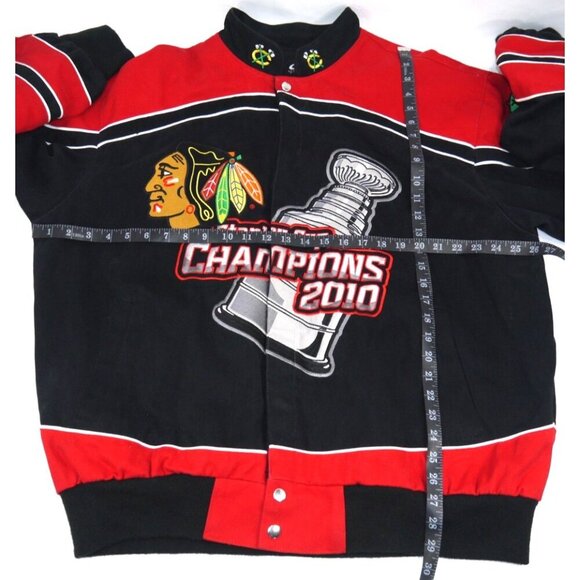 G-lll by Carl Banks CHICAGO BLACKHAWKS NHL Stanley Cup 2010 jacket men's size XL - Picture 2 of 6